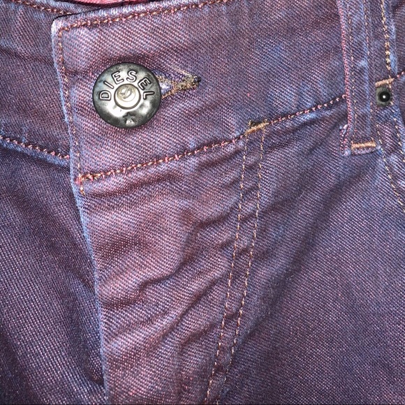 Deep Purple Skinny Jeans Diesel - Picture 4 of 7